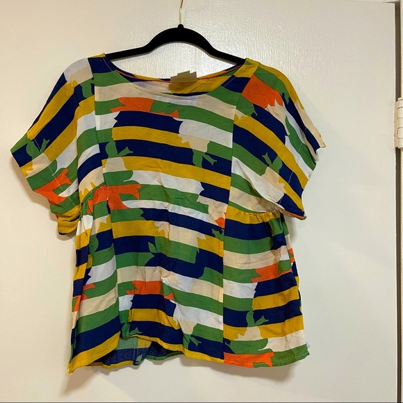 Anthropologie Maeve Colorblock Blouse - Picture 1 of 4